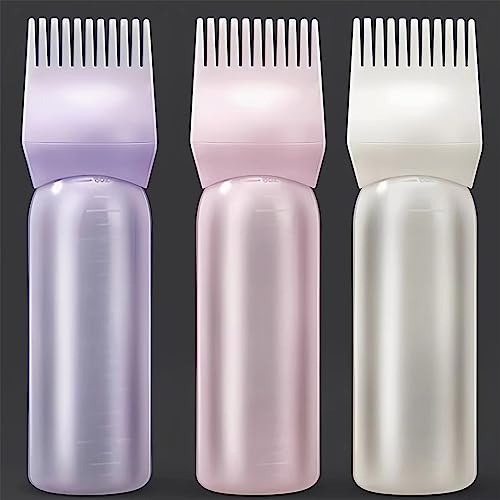 Meaufxet Root Comb Applicator Bottle 6 Onza,3 Pack 7d3nc