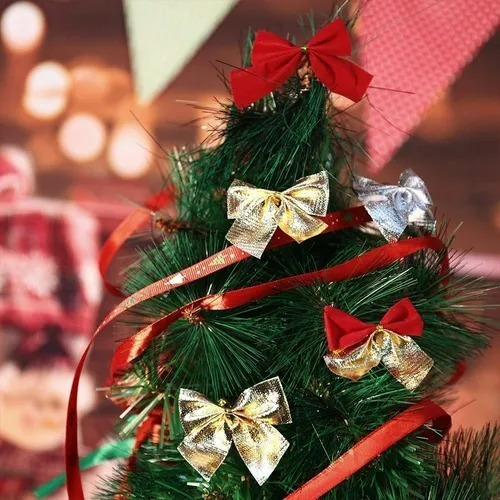 Kit 24 Laços De Natal Lacinho Enfeite Árvore Natal Vermelho | MercadoLivre
