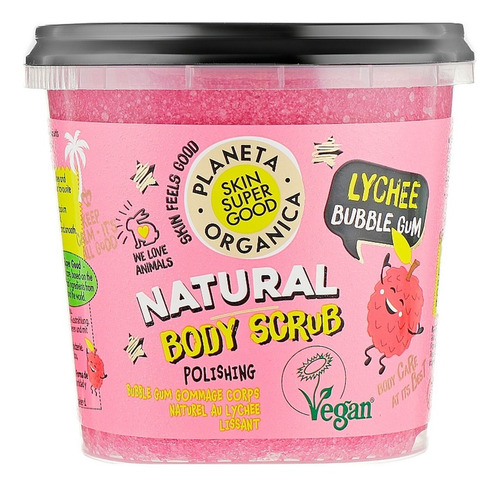 Exfoliante Corporal Chicle De Lychee Vegano Organic Shop