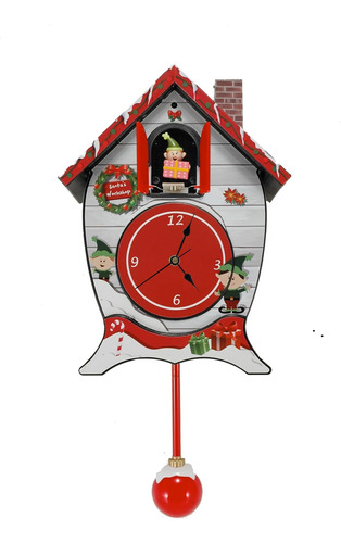 Santa's North Pole Workshop Cuco Carol Sound Clock