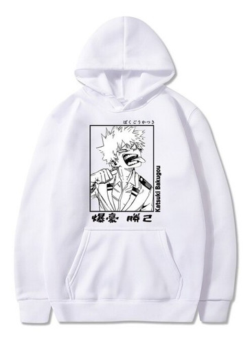 Sudadera De Anime Japonés Bakugou Katsuki Suéter Con Estamp