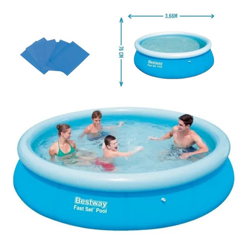 Piscina Inflável  5300 Litros Fast Set - 57273 - Bestway