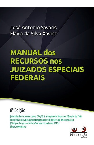 Manual Dos Recursos Nos Juizados Especiais Federais (2022)