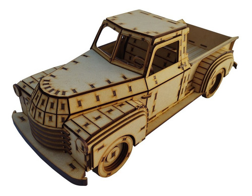 Imagen 1 de 9 de Rompecabezas 3d Camioneta Chevrolet Pickup 1948 Maqueta Flex