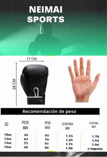 Kit Boxeo Guantes+ Soga De Salto + Par De Vendas +bucal
