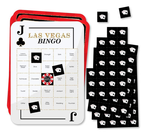Dot Of Las Vegas - Bar Bingo Cards And Markers - Casino Part