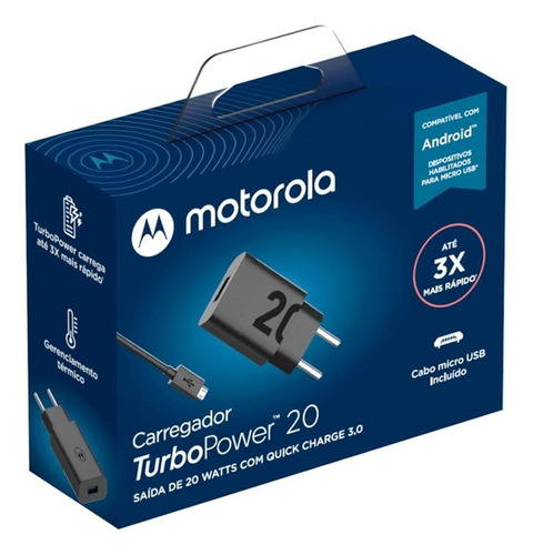 Cargador Motorola Turbo Power 20 Mc-206