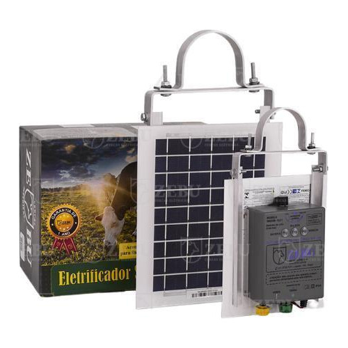 Eletrificador Choque Rural Solar 20km Zebu 0,12 J Liberados