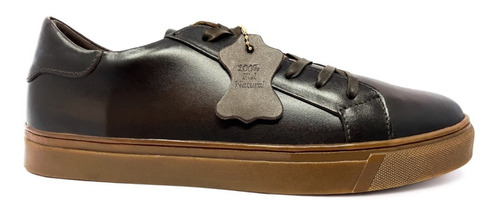 Imagen 1 de 6 de Tenis Urbano Para Caballero Estilo Sneaker Piel Genuina