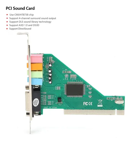 Tarjeta De Sonido Pci 120db, Tarjeta De Sonido Envolvente De