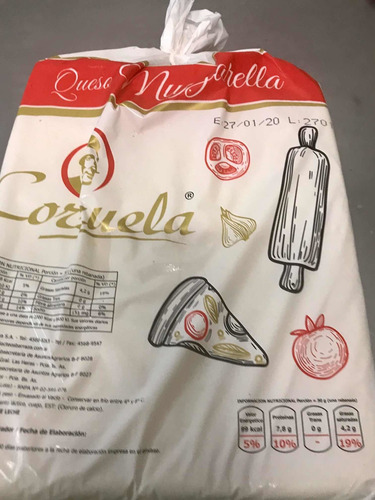 Muzzarella Corzuela Segunda Marca De Barraza La Recomiendan!