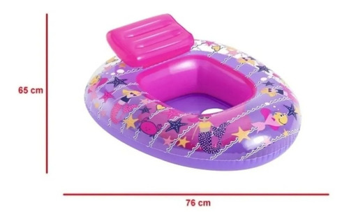 Imagen 3 de 10 de Bote Inflable Flotador Asiento Infantil 34126 Bestway Mar Ed