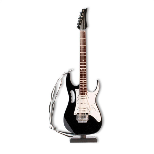 Guitarra Miniatura 25 Cm Realista Madeira Escala 1:4 Modelos