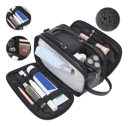 Bolso De Maquillaje Versátil De Piel Sintética Para Hombre C