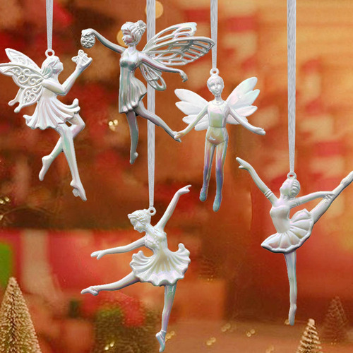 5 Piezas Colgante De Árbol De Navidad, Adorno De Bailarina
