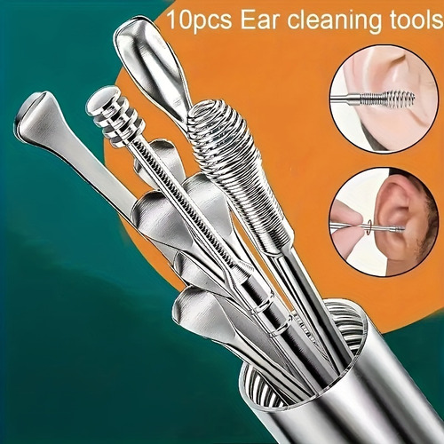 Juego De Herramientas De Limpieza De Cerumen Con Cuchara Par