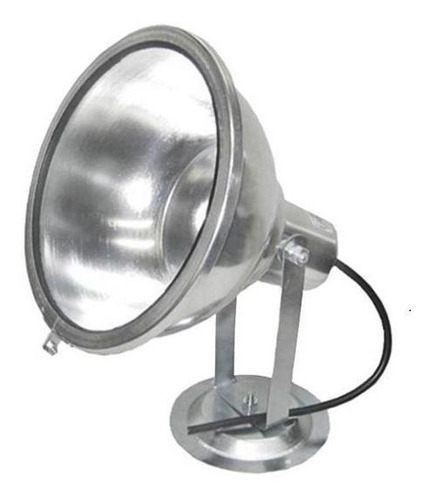 Refletor Projetor Aro De Metal Para Lampada Redondo Pa 110