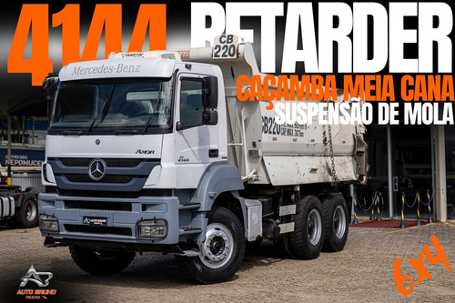 Mb Axor 4144k 6x4 Caçamba Rossetti Meia Cana Impecável