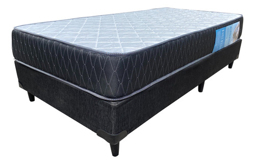 Sommier Y Colchon Rock 1 Plaza Espuma Alta Densidad 80 X 190 + Almohada De Regalo!