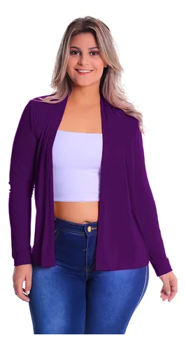 Casaco feminino roxo sales