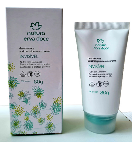 Desodorante Antitranspirante En Crema Natura Erva Doce 80g