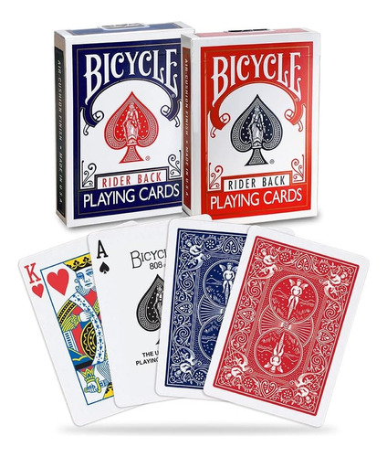 2 Naipes Poker Bicycle Cartas Magia Trucos / Alberico Magic