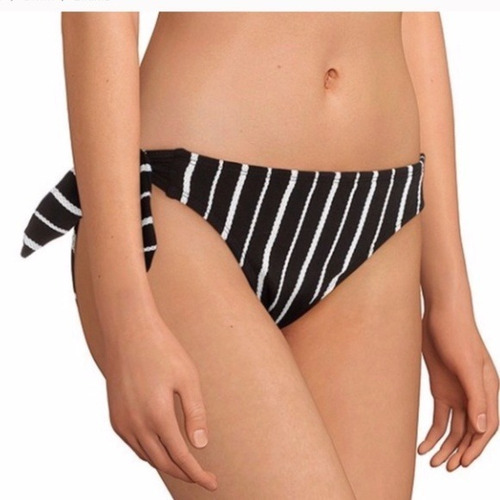 Bikini Gibson Latimer Top Negro/blanco Talla Ch / S