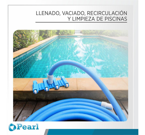 Imagen 5 de 9 de Manguera Pileta Flotante Pearl 1 1/4 32mm Reforzada 8.2 Mts