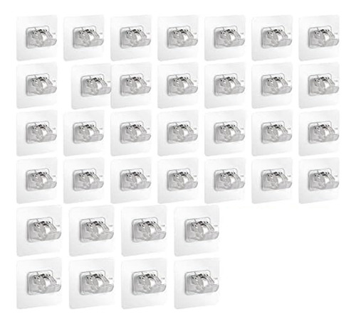 36 Soportes Transparentes Para Barra De Cortina Sin Taladrar