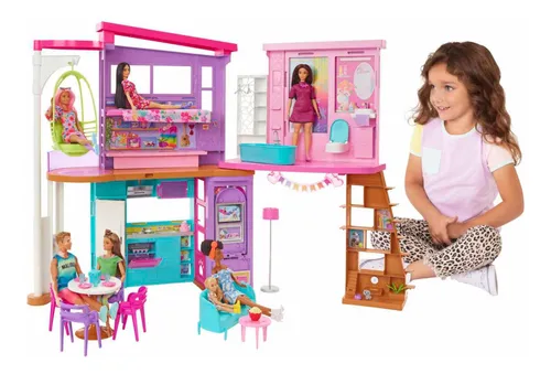 Casa De Mu ecas De Vacaciones De Barbie Mattel Con Accesorio