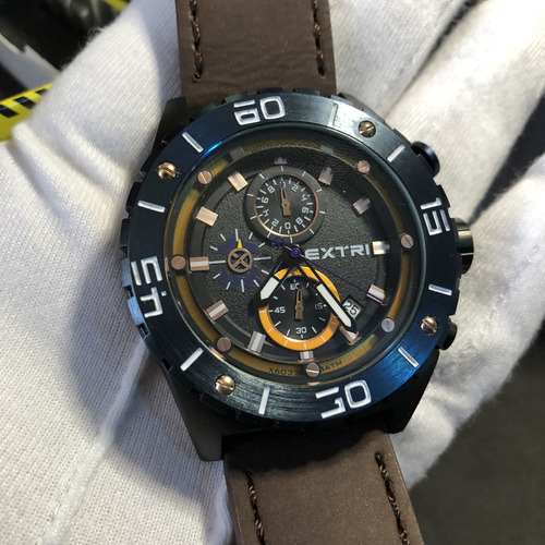 Reloj Acero 48mm Extri Cronos, Id Invicta Casio Citizen (Usado)