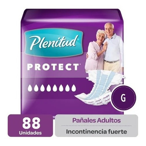 Pañales Desechables Plenitud Protect Pack 88 Und. Talla G