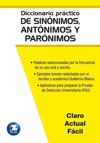 Diccionario Practico De Sinonimos Antonimos Y Paronimos
