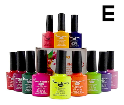 Imagen 3 de 7 de Gama Colores Miss Cherry Gelish + Gratis Base Top Y Envio