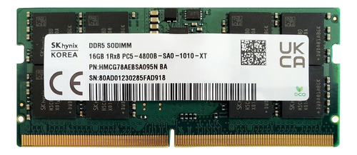 Memoria Ram Laptop Sk Hynix Ddr5 16gb 4800mhz