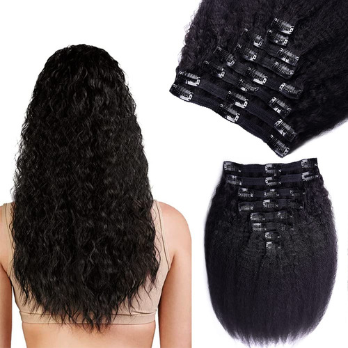 Xiaofeng Extensiones De Cabello Humano Real Con Broches, Dob