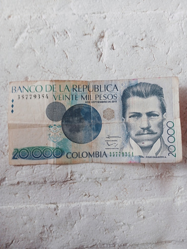 Billete  De 20 Mil Pesos