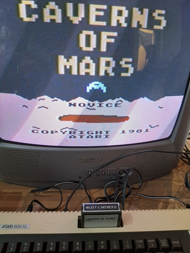 Video Juego Caverns Of Mars De Computadoras Atari Xe,600. (Usado)