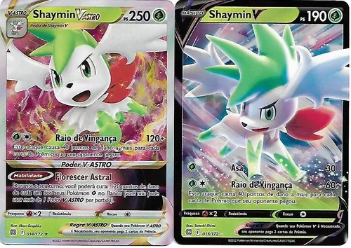 Carta Pokemon Shaymin V Astro Astros Cintilantes Original