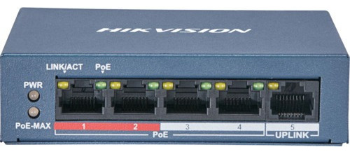 Switch Poe 05 Portas 100mpms Ds-3e0105p-e/m(b) Hikvision