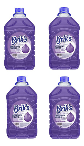 Detergente Matic Briks Lavanda 5lt Pack 4un Original