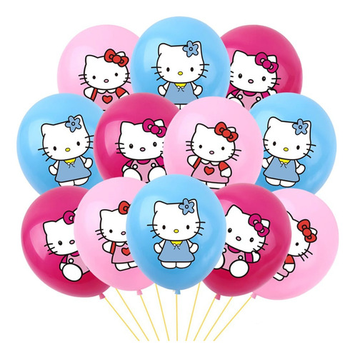 Art.fiesta Adorno Cumpleaños Cotillón Globos Hello Kitty 