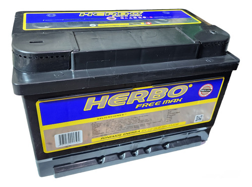 Batería De Auto Herbo 12x80 Sellada Libre Mantenimiento