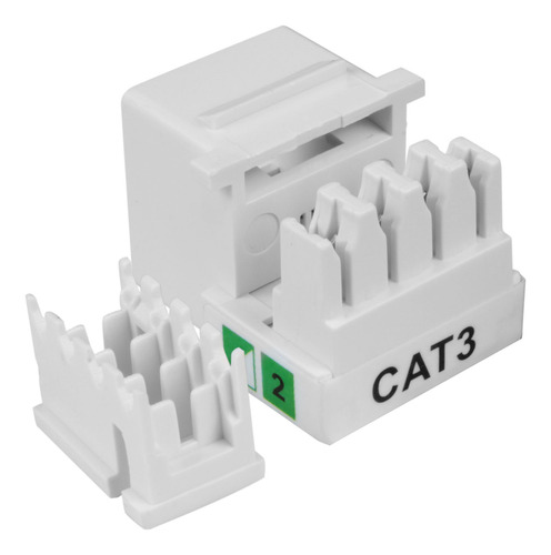 Conector Fêmea Rj11 Keystone Telefonia Cat3 4 Vias 20 Pçs