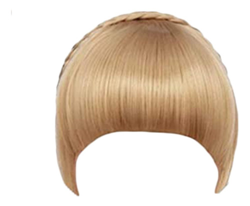 Faixa De Cabelo Trançada, Franja Sintética, Resistente Ao Ca