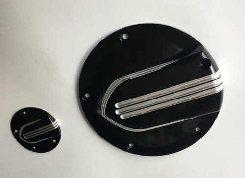 Derby Y Timer Cover V Cut Para Harley Twin Cam