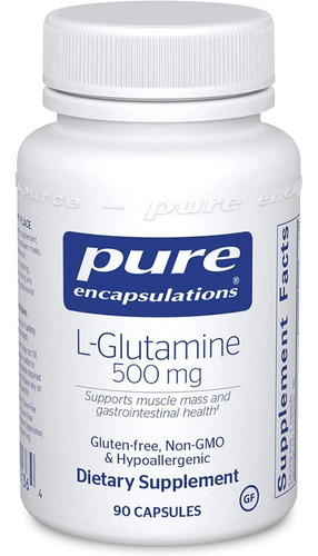 L-glutamina Pure 90 Capsulas - Unidad a $2577