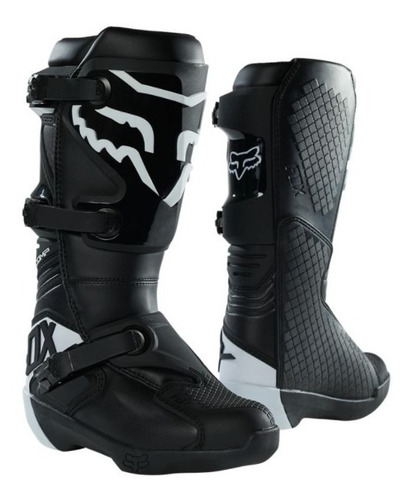 Botas Comp Negra Mujer Adulto Motocross Atv Moto Fox Juri 