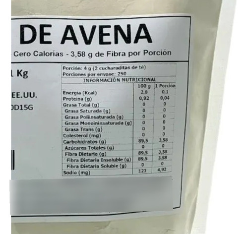 Pack Fibra De Avena 500g + Alulosa Pura 1 Kg