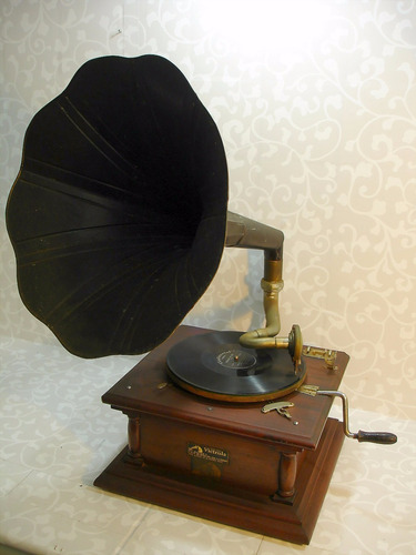 Gramofone Totalmente Original Victrola Começo Do Século Xx